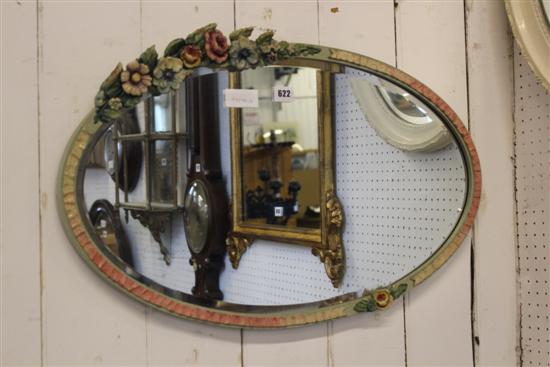 Oval Barbola mirror